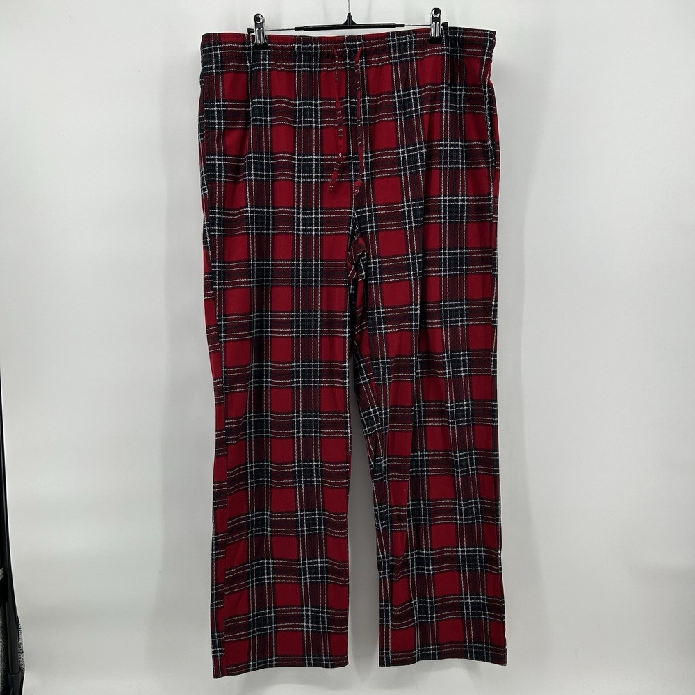 Nautica Mens L Tartan Plaid Flannel Sleep Lounge Pajama Pants Holiday‎ Resort